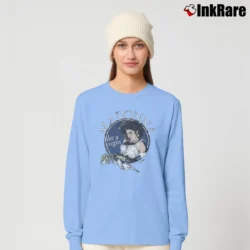 Women’s Madonna Like A Virgin 80s Pop Long-Sleeve Top in light blue | Sleek, Versatile, All-Season