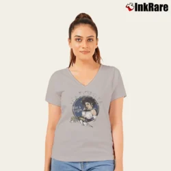 Women’s Madonna Like A Virgin 80s Pop V-Neck Tee in sport grey | Chic Neckline, Soft Texture