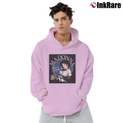 Men’s Madonna Like A Virgin Pop Music Pullover Hoodie in light pink | Cozy, Durable, Modern Fit