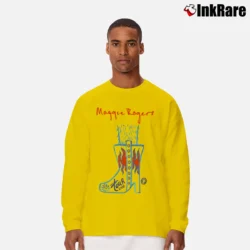 Men’s Maggie Rogers Fall Tour 2018 Long-Sleeve Shirt in yellow | Sleek, Lightweight, Year-Round Wear