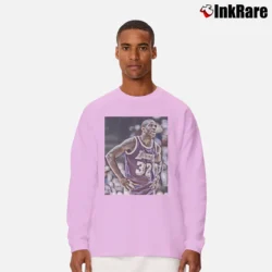Men’s Magic Johnson Los Angeles Lakers Long-Sleeve Shirt in light pink | Sleek, Lightweight, Year-Round Wear