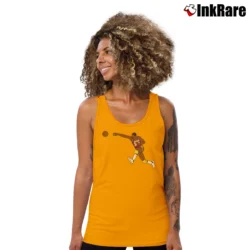 Women’s Magic Johnson Pass Tank Top in orange | Lightweight, Movement-Friendly