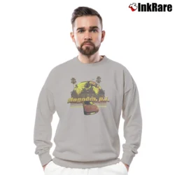 Men’s Magnum P.i. Sunset Mustard Crewneck Sweatshirt in sport grey | Cozy Fabric, Clean Style