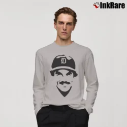 Men’s Magnum PI Tom Selleck Detroit Tigers Hawaii Long-Sleeve Shirt in sport grey | Sleek, Lightweight, Year-Round Wear