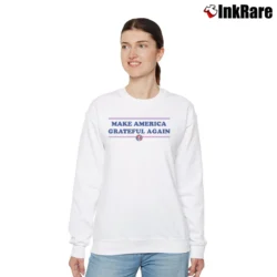 Women’s Make America Grateful Again Relaxed Sweatshirt in white | Soft, Laid-Back Vibe