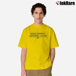 Men’s Make America Grateful Again Classic T-Shirt in yellow | Soft, Breathable Everyday Wear