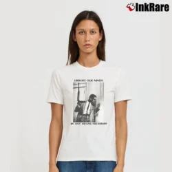 Women’s Malcolm X Liberate Our Minds T-Shirt in white | Soft, Flattering Fit