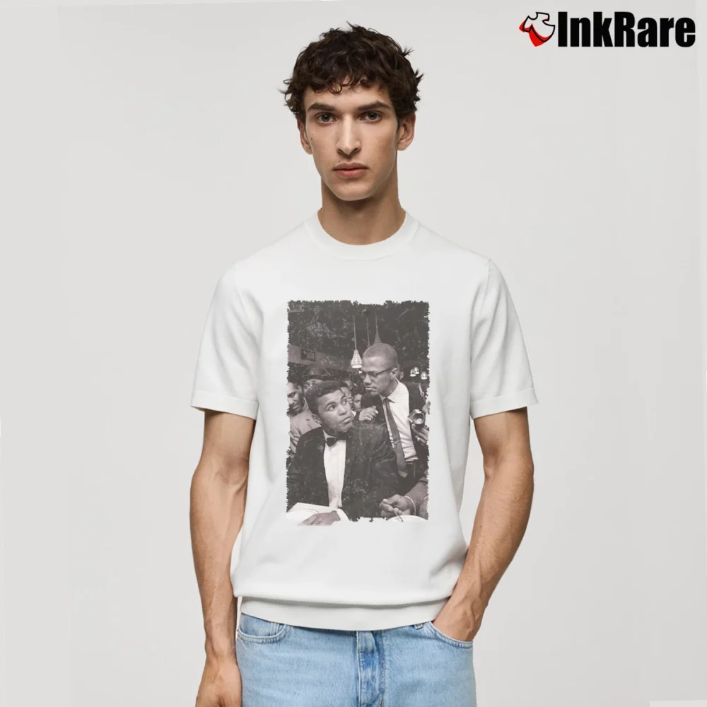 Men’s Malcolm X Muhammad Ali Classic T-Shirt in white | Soft, Breathable Everyday Wear