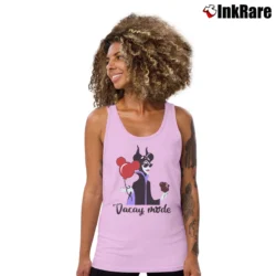 Women’s Maleficent Vacay Mode Mickey Mouse Tank Top in light pink | Lightweight, Movement-Friendly