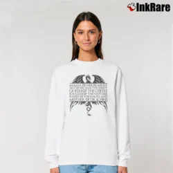 Women’s Mama Of House Messy Mother Of Dragons Game Of Thrones Relaxed Sweatshirt in white | Soft, Laid-Back Vibe