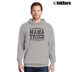 Men’s Mama Tried Retro Country Music Pullover Hoodie in sport grey | Cozy, Durable, Modern Fit