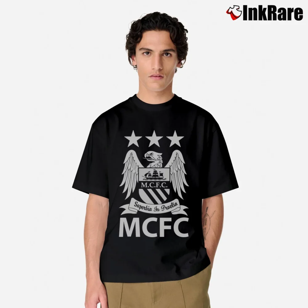 Men’s Manchester City Football Club Classic T-Shirt in black | Soft, Breathable Everyday Wear