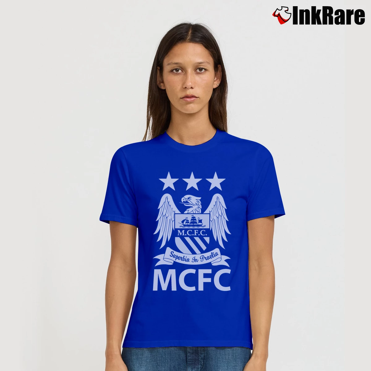 Manchester City Football Club Women’s Signature Tee in royal blue – Effortless Style Women’s Manchester City Football Club Signature T-Shirt in royal blue | Soft, Flattering Fit