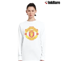 Women’s Manchester United Soccer Long-Sleeve Top in white | Sleek, Versatile, All-Season