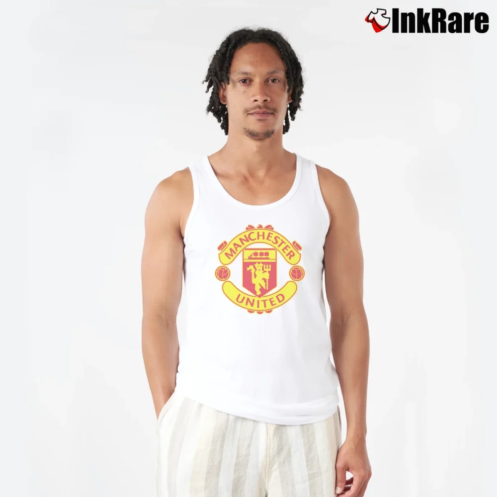 Men’s Manchester United Soccer Tank Top in white | Breathable, Active-Friendly Design