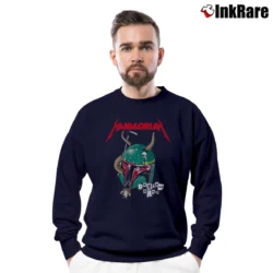 Men’s Mandalorian Damaged Armor Crewneck Sweatshirt in navy | Cozy Fabric, Clean Style