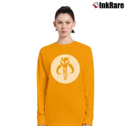 Women’s Mandalorian Star Wars Mandalore Symbol Sci fi Long-Sleeve Top in orange | Sleek, Versatile, All-Season