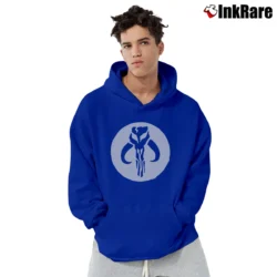 Men’s Mandalorian Symbol Mandalore Logo Star Wars Sci fi Pullover Hoodie in royal blue | Cozy, Durable, Modern Fit