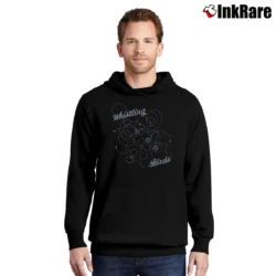 Men’s Mandalorian Whistling Birds Star Wars Weapon Pullover Hoodie in black | Cozy, Durable, Modern Fit