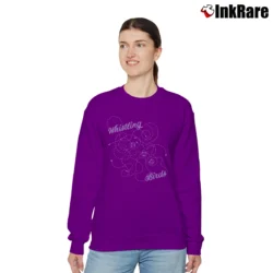 Women’s Mandalorian Whistling Birds Star Wars Weapon Relaxed Sweatshirt in purple | Soft, Laid-Back Vibe