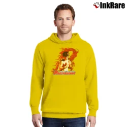 Men’s Manny Pacquiao Dragon Black Red No Fear Boxing Pullover Hoodie in yellow | Cozy, Durable, Modern Fit