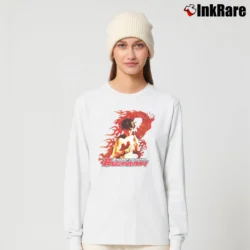 Women’s Manny Pacquiao Dragon Black Red No Fear Boxing Long-Sleeve Top in white | Sleek, Versatile, All-Season