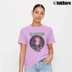 Women’s Mantis Guardians Of The Galaxy 2 Marvel Poster Signature T-Shirt in light pink | Soft, Flattering Fit