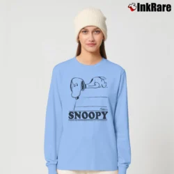 Women’s Marc Jacobs X Peanuts Printed Long-Sleeve Top in light blue | Sleek, Versatile, All-Season