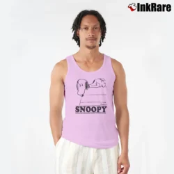 Men’s Marc Jacobs X Peanuts Printed Tank Top in light pink | Breathable, Active-Friendly Design