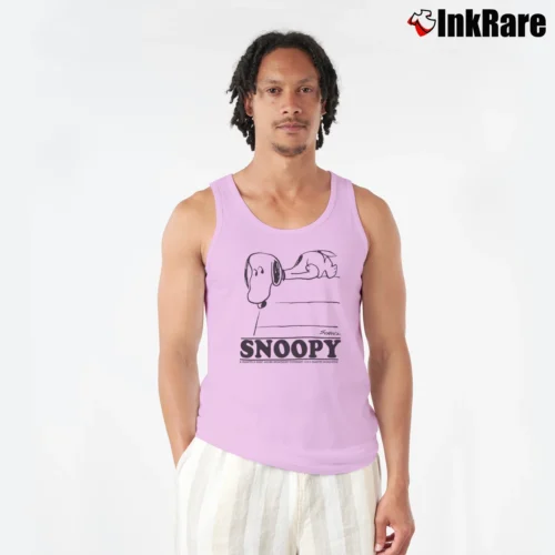 Men’s Marc Jacobs X Peanuts Printed Tank Top in light pink | Breathable, Active-Friendly Design
