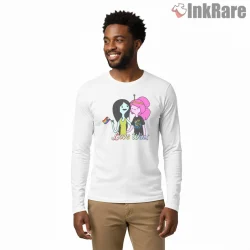 Marceline And Princess Bubblegum Love Wins Pride Cartoon Shirt on white long sleeve shirt for men graphic tee