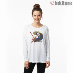 Marceline Guitar Pose Emotional Song Cartoon Shirt on white long sleeve shirt for women graphic tee