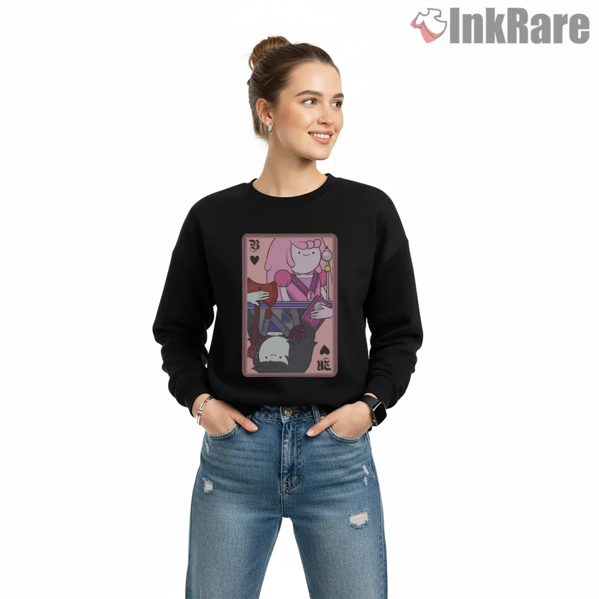 Marceline Princess Bubblegum Playing Card Art Shirt on graphic shirt for women graphic tee