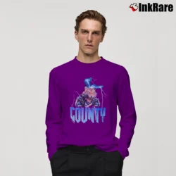 Men’s Marcelo Burlon County Of Milan Tiger Long-Sleeve Shirt in purple | Sleek, Lightweight, Year-Round Wear
