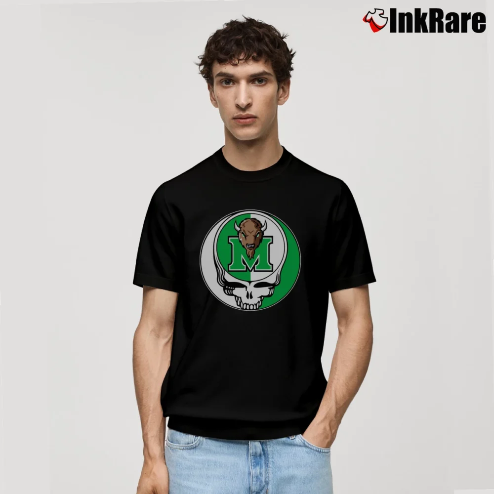 Men’s Marco The Bison Baseball Grateful Dead Steal Your Face Classic T-Shirt in black | Soft, Breathable Everyday Wear