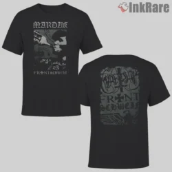Marduk Frontschwein Shirt two sided front and back in grey distressed print