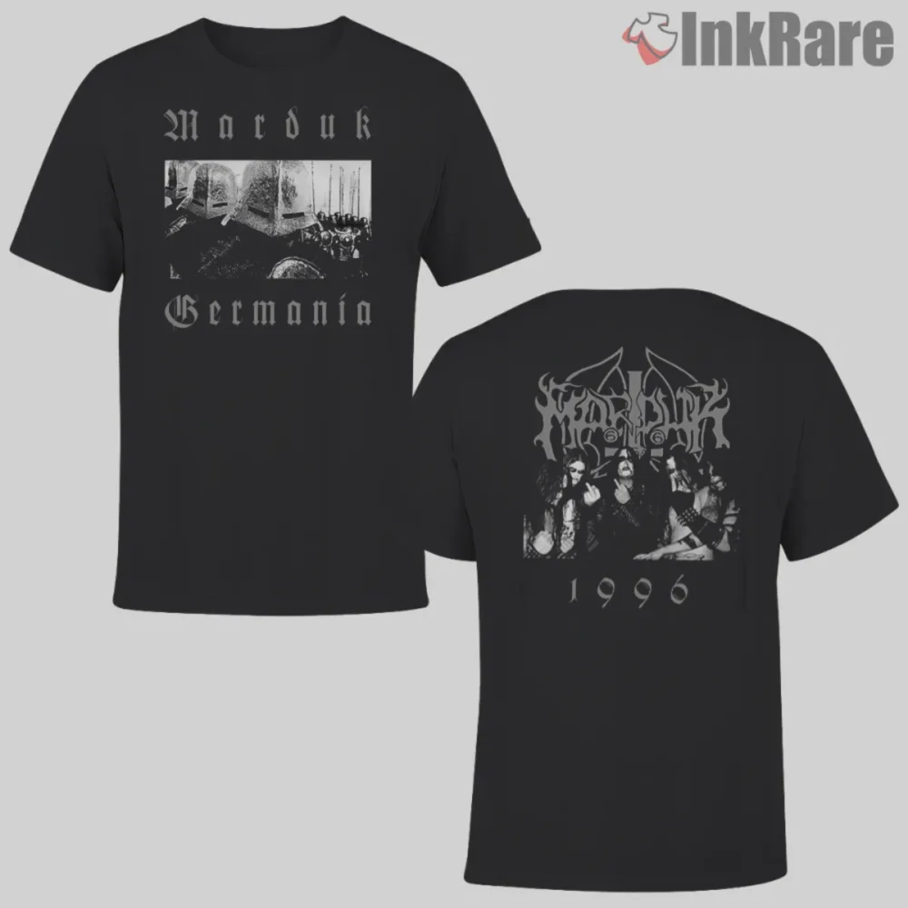 Marduk Germania Shirt front and back two sided 1996 photo print on black