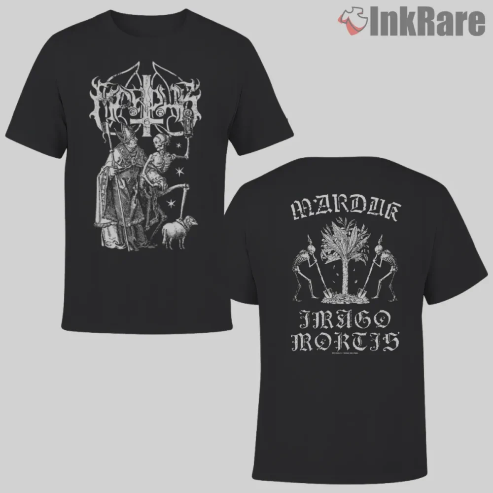 Marduk Imago Mortis Shirt two sided black with medieval woodcut art