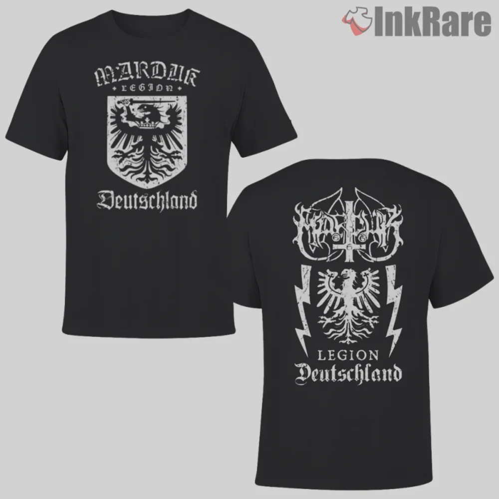 Marduk Legion Deutschland Shirt two sided with eagle crest and bold back print