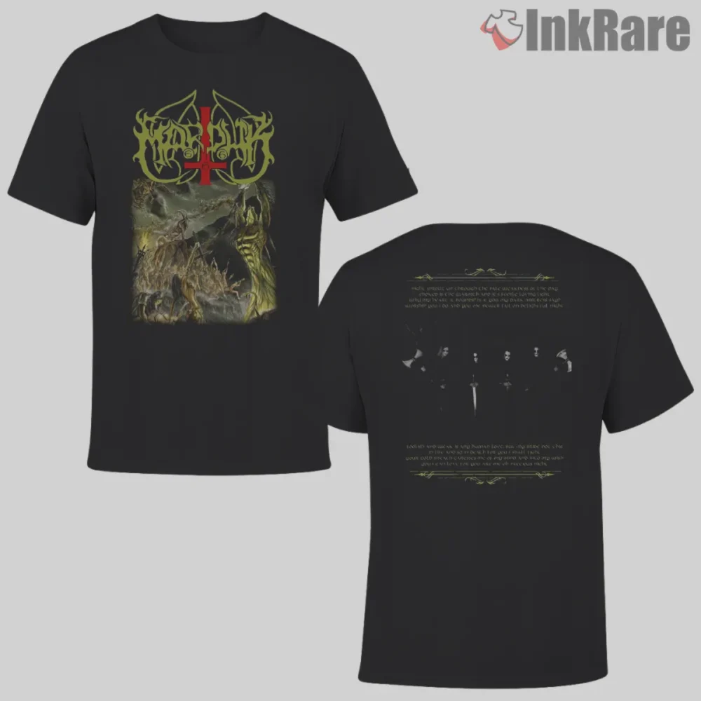Marduk Opus Nocturne Double Sided Shirt front and back album art on black