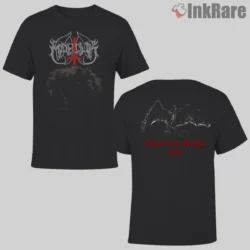 Marduk Those Of The Unlight Double Sided Shirt black tee with crest front and bat back