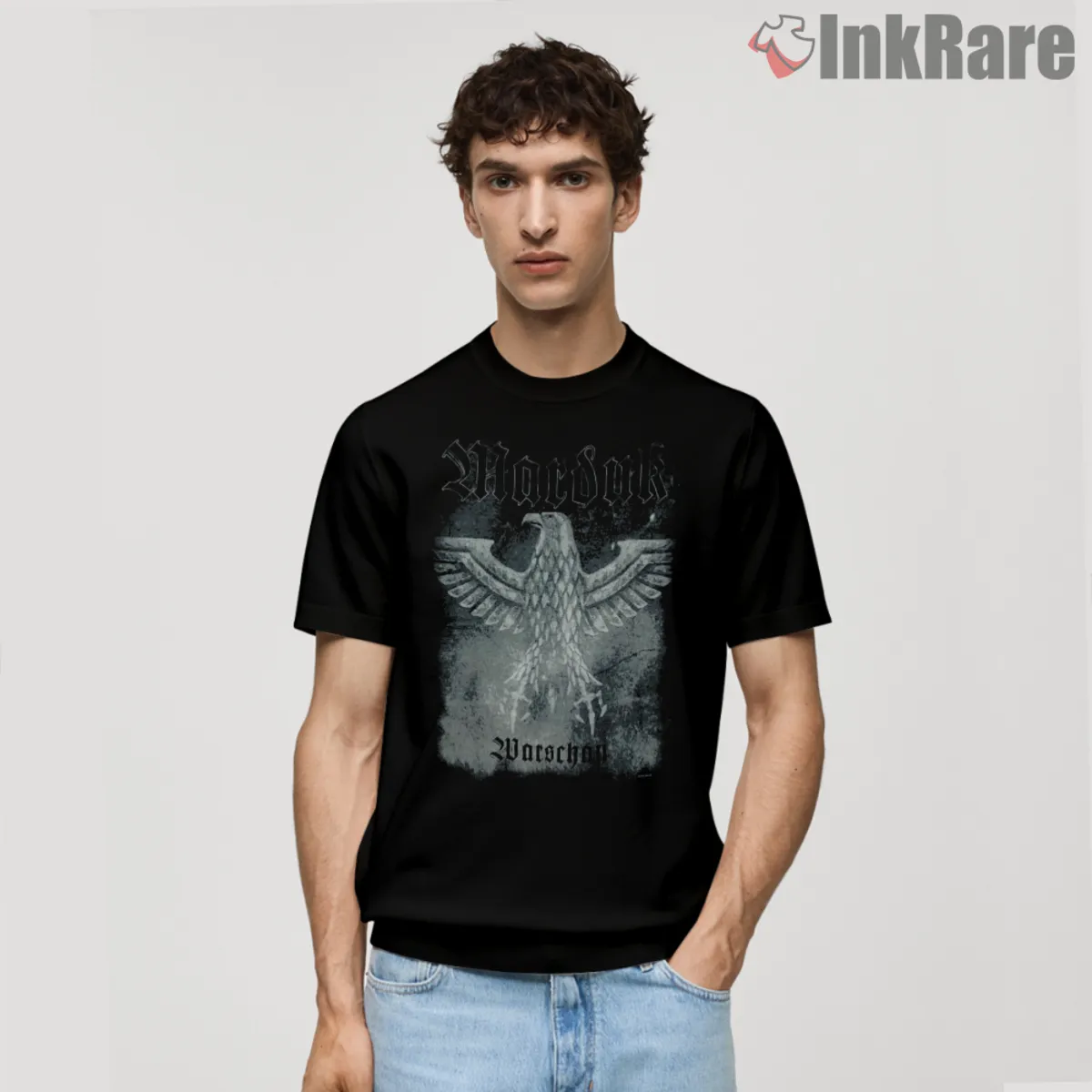 Marduk Warschau Short Sleeve Black Short sleeve variant with eagle crest panel