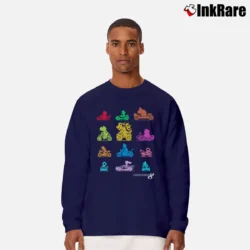 Men’s Mario Kart Nintendo Characters Long-Sleeve Shirt in navy | Sleek, Lightweight, Year-Round Wear