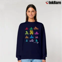 Women’s Mario Kart Nintendo Characters Relaxed Sweatshirt in navy | Soft, Laid-Back Vibe