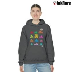 Women’s Mario Kart Nintendo Silhouettes Cozy Hoodie in charcoal | Warm, Structured, Stylish