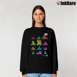 Women’s Mario Kart Nintendo Silhouettes Relaxed Sweatshirt in black | Soft, Laid-Back Vibe