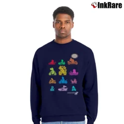 Men’s Mario Kart Nintendo Silhouettes Crewneck Sweatshirt in navy | Cozy Fabric, Clean Style