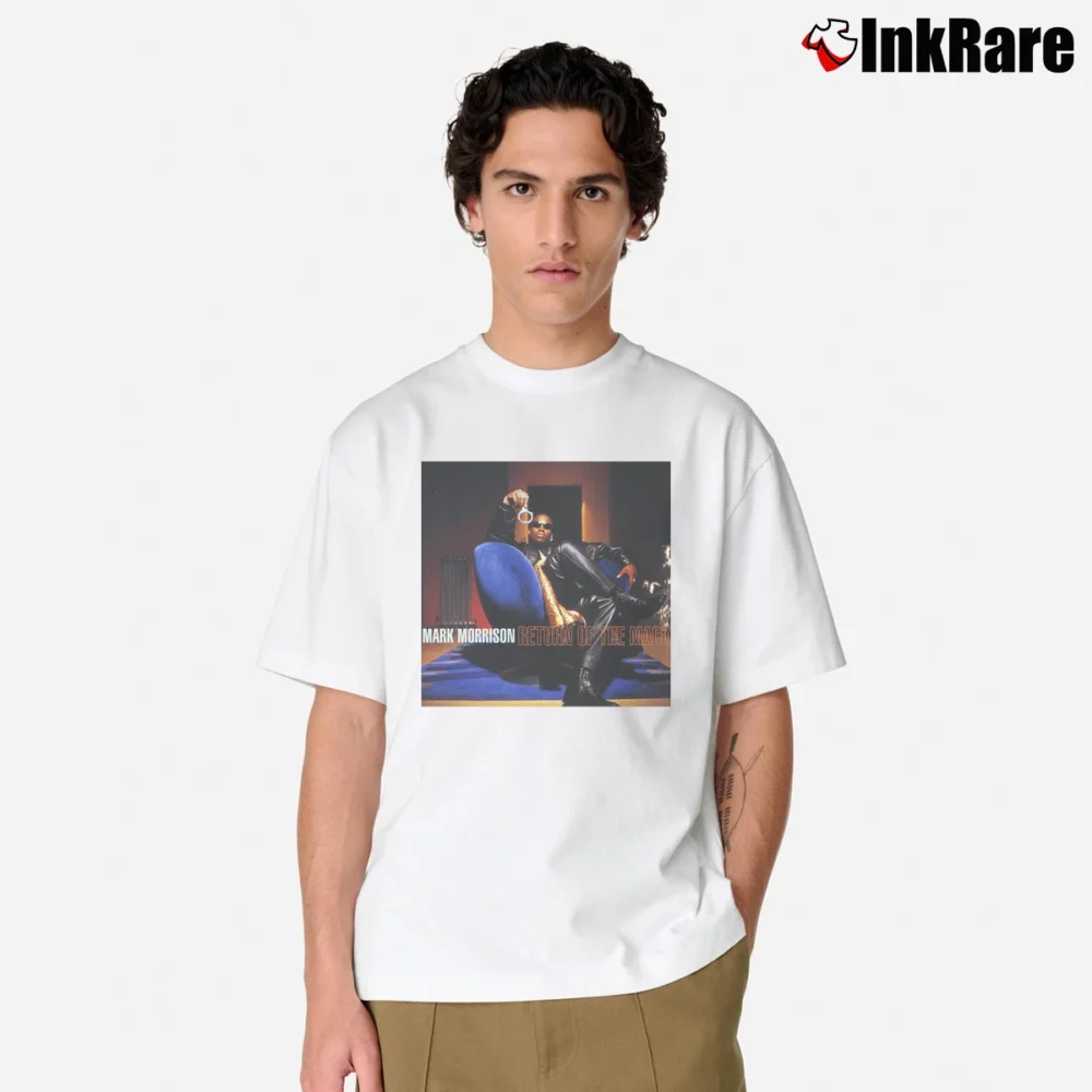 Men’s Mark Morrison Return Of The Mack R&b Classic T-Shirt in white | Soft, Breathable Everyday Wear