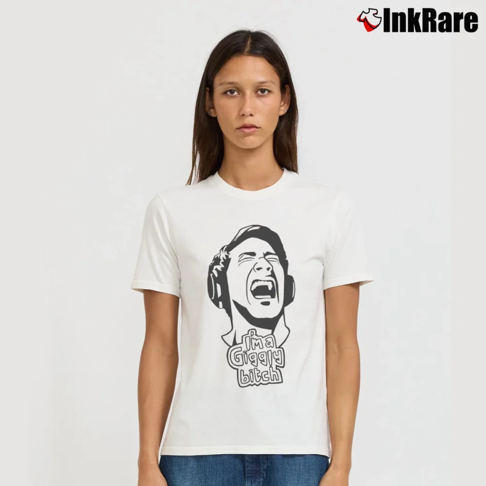 Women’s Markiplier Giggly Bitch Signature T-Shirt in white | Soft, Flattering Fit