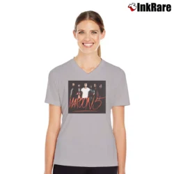 Women’s Maroon 5 Band Members V-Neck Tee in sport grey | Chic Neckline, Soft Texture